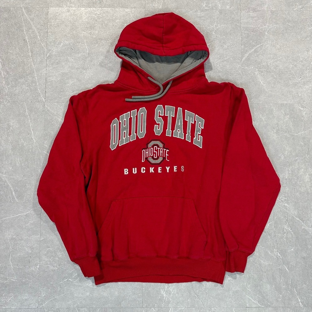 Stadium Athletics Ohio State Buckeyes Hoodie Red Mens Medium OSU Sweatshirt